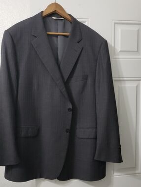Samuelsohn Loro Piana Wool Pinstripe Suit Jacket 43R